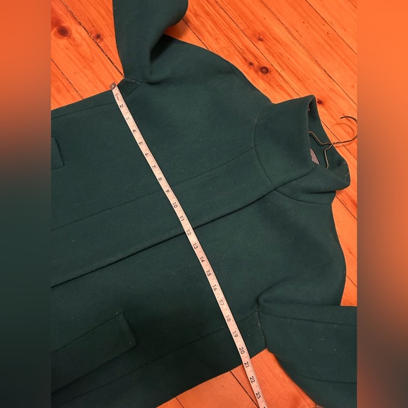J. Crew City coat emerald green wool blend 6 - Picture 8 of 10